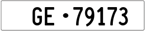 Trailer License Plate